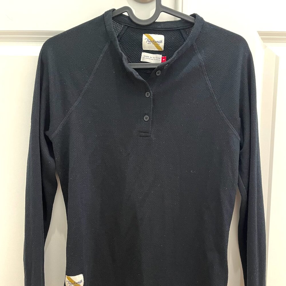 Tracksmith Women's Fells Henley Black Small